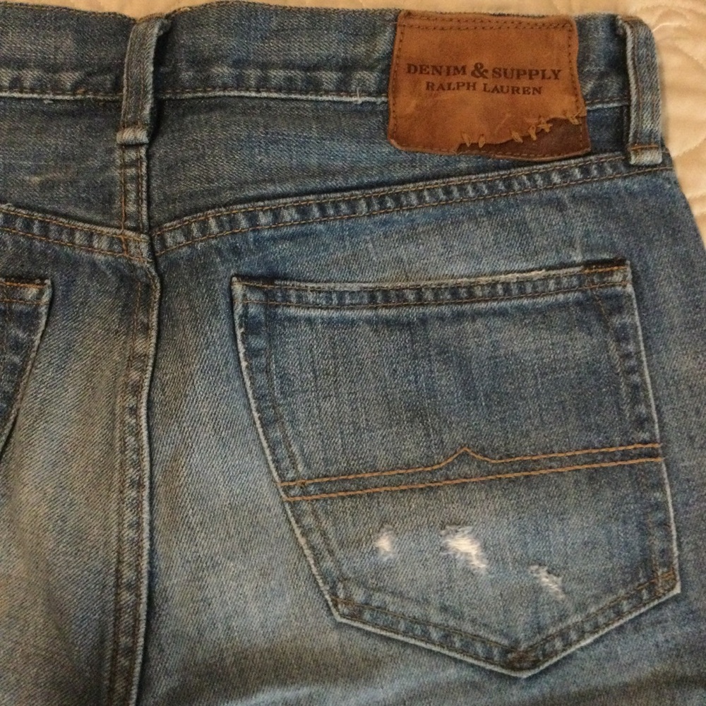 Distressed American Flag Denim Shorts - Picture 5 of 5